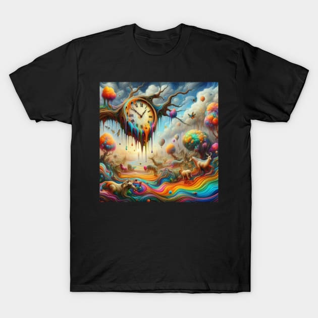 Melting clock T-Shirt by Out of the world